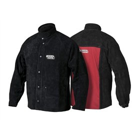 Lincoln Electric K2989 Veste de soudeur en cuir très résistant Taille XL