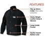 Lincoln Electric K2989 Veste de soudeur en cuir très résistant Taille XL