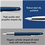 Lamy studio imperialblue - Stylo-plume en métal élégant - plume en acier en largeur du trait EF - avec cartouche d'encre bleue T