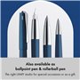 Lamy studio imperialblue - Stylo-plume en métal élégant - plume en acier en largeur du trait EF - avec cartouche d'encre bleue T