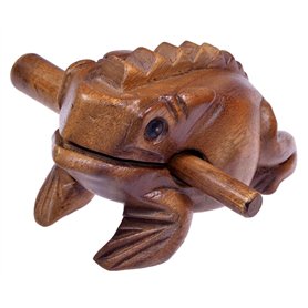 LOGOPLAY Grenouille Sonore Taille 4 - Grenouille Sonore - Animal Sonore - Grenouille Musicale - Instrument de Musique/Percussion