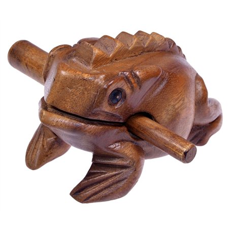 LOGOPLAY Grenouille Sonore Taille 4 - Grenouille Sonore - Animal Sonore - Grenouille Musicale - Instrument de Musique/Percussion