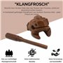 LOGOPLAY Grenouille Sonore Taille 4 - Grenouille Sonore - Animal Sonore - Grenouille Musicale - Instrument de Musique/Percussion