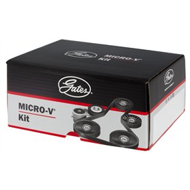 GATES Jeu de courroies trapézoïdales à nervures K016PK1218 Caoutchouc