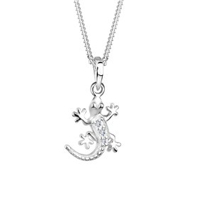Elli Collier Femme Lézard Gecko Cristal Argent Sterling 925