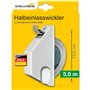 Schellenberg 50505 Mini Enrouleur de sangle, prise jusqu'à la moitié Blanc