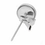 Lantelme 2327 friteuses en acier inoxydable - huile - graisse thermomètre bimétallique 300C et analogiques. Avec porte-pince