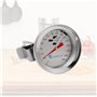Lantelme 2327 friteuses en acier inoxydable - huile - graisse thermomètre bimétallique 300C et analogiques. Avec porte-pince