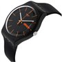Swatch Homme 41MM Noir Plastique Bracelet Plastique BOITIER Date Montre SUOB704