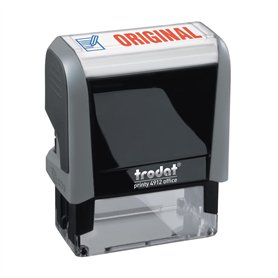 Trodat Office Printy 4912 Tampon encreur avec formule commerciale ORIGINAL Gris