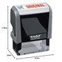 Trodat Office Printy 4912 Tampon encreur avec formule commerciale ORIGINAL Gris
