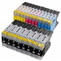 20 cartouches d'encre XL Brother LC1220 LC1240 pour Brother MFC 430 625 825 6510 6710 6910 MFC-J625DW MFC-J430W MFC J825DW MFC J