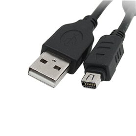 sourcingmap® Mini 12 Broches USB Câble De Transfert De Données pour appareil photo Olympus Numérique FE séries