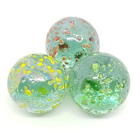 MaRécréation - 3 calots PEPITES - Billes en Verre 25 mm - Mes Calots and Co