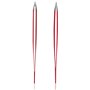Rubis Pince à Épiler Professionnelle Set - Pincettes en Acier Inoxydable pour l'épilation des Sourcils - Slant / Pointue
