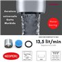 10055110 Schläfer | Aérateur de robinet pivotant universel, filtre en acier inoxydable et ABS pour robinets M22/M24 avec clé mul