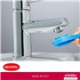10055110 Schläfer | Aérateur de robinet pivotant universel, filtre en acier inoxydable et ABS pour robinets M22/M24 avec clé mul
