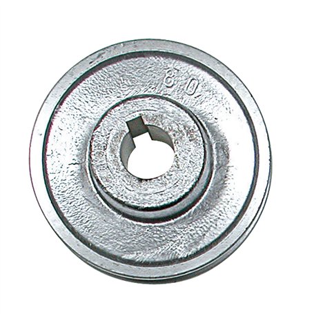RIBITECH - Poulie diam 80 mm pour moteur électrique