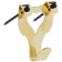 Bulk Hardware BH00084 Paquet de 25 Crochets pour cadre numéro 3 électro-laiton à fixation double
