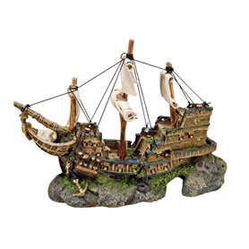 Nobby Décoration pour Aquarium en Forme de Galion pour Aquariophilie 330 x 130 x 230 mm