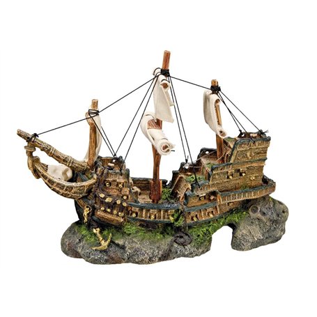 Nobby Décoration pour Aquarium en Forme de Galion pour Aquariophilie 330 x 130 x 230 mm