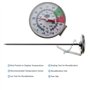 Brannan Thermomètre à lait mousseux avec sonde en acier inoxydable 175 mm et clip Barista Café