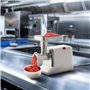 LOUIS TELLIER - Hachoir à Viande Électrique Pro avec Inverseur – 350W – Débit 60 à 80 kg/h – 3 Grilles Ø3/5/8mm – 3 Entonnoirs Ø