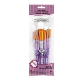 Royal & Langnickel Crafter's Choice Set de pinceaux variété ovales 7 pièces