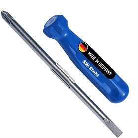 SW-Stahl 31100SB Tournevis réversible cruciforme + fente modèle long