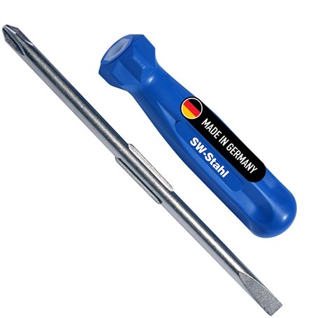 SW-Stahl 31100SB Tournevis réversible cruciforme + fente modèle long
