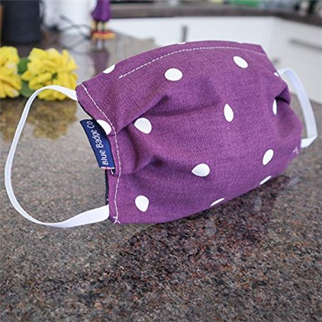 Blue Badge Co Lot de 5 petits masques en coton double couche avec pochette pour filtre supplémentaire