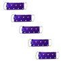 Blue Badge Co Lot de 5 petits masques en coton double couche avec pochette pour filtre supplémentaire