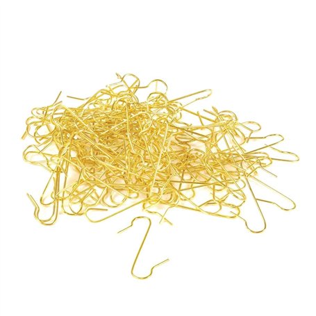 Inge-glas 1900-01 S-Haken Paquet de 100 crochets pour boules de Noël Doré 4 cm
