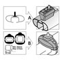 Lampa N40050 entretoises pour kit de Ski Rack