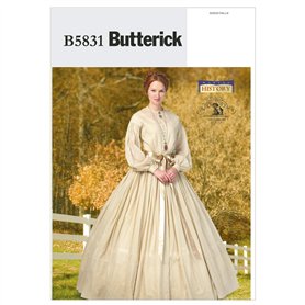 Butterick Patterns B5831 Patrons de Robes pour Femme Blanc Tailles 36 à 44