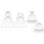 Butterick Patterns B5831 Patrons de Robes pour Femme Blanc Tailles 36 à 44