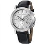 BURBERRY Montre chronographe BU9355 pour Femme avec Bracelet en Cuir Noir à Carreaux