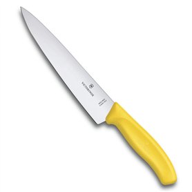 Victorinox Swiss Classic Couteau à Découper, Lame de 19 Cm, Inoxydable, Acier Inoxydable, Jaune Victorinox Swiss Classic Couteau à Découper
