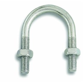 Chapuis VFT5 Lot de 2 Brides fixation tube acier zingue M 8 mm Largeur intérieur 34 mm
