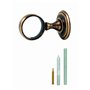 Chapuis AR1 Anneau laiton patiné verni - diamètre intérieur : 35 mm - Pour corde diamètre 32mm