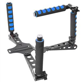Neewer 10036972 Kit de Stabilisation Epaule en Alliage d'Aluminium Pliable DSLR Rig Film Kit pour Canon Nikon Sony Fujifilm Olym