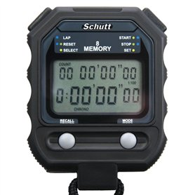 Chronomètre SCHÜTT PC-71 (8 mémoires de mémoire | minuterie / stimulateur | - chronomètre professionnel numérique avec mécanisme