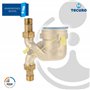 Tecuro Lot de 2 raccords à vis pour compteur d’eau 1" écrou de raccordement x 3/4" filetage extérieur