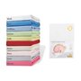 Pinolino Drap-Housse pour Lit de Bébé Jersey - Pack de 2 - Blanc