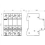 Siemens 5sl6 - Automático magnetotérmico 400v 6ka 4 polos c 20a
