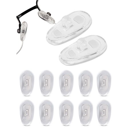 Plaquettes De Nez En Silicone Haut Forme En Goutte D’Eau À Visser | 15 Mm /0. 45 '' |6 Paires| Plaquettes De Nez Pour Lunettes A