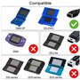 OcioDual Chargeur Secteur Mural Noir Compatible avec DS Game Boy Advance SP NDS Bloc Alimentation Adaptateur de Charge