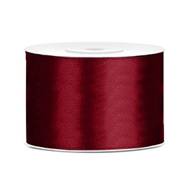Ruban en satin bordeaux