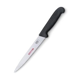 Victorinox Fibrox Couteau de Cuisine, Couteau à Fileter, Lame de 20 Cm, Acier Inoxydable, Noir, Standard Victorinox Fibrox Couteau de Cuisine