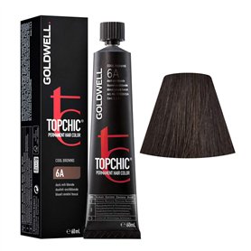 Goldwell Topchic Hair Color Coloration (Tube) 6A Dark Ash Blonde by Goldwell